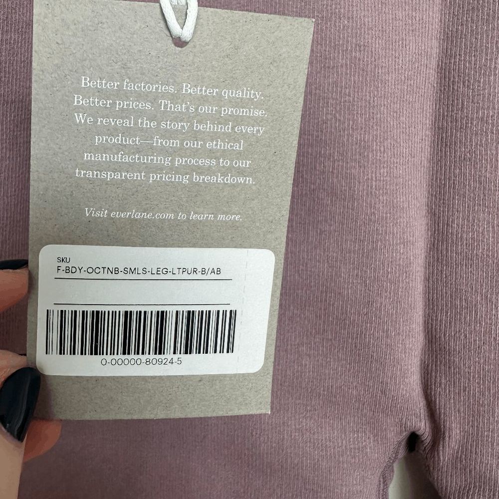 NWT Everlane Womens Dusty Lavender Purple The Seamless Leggings Size XL/XXL - Picture 6 of 6